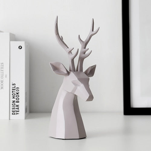 Elegant Deer Head Figurine