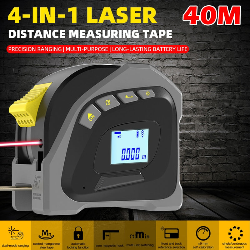 4-in-1 Laser Measuring Tape